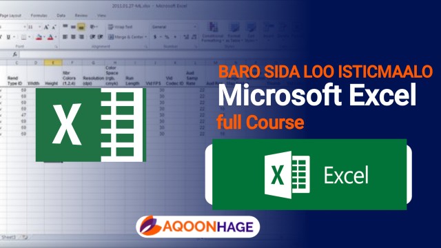 LearN Microsoft Excel Ku baro Excel Full Free Course